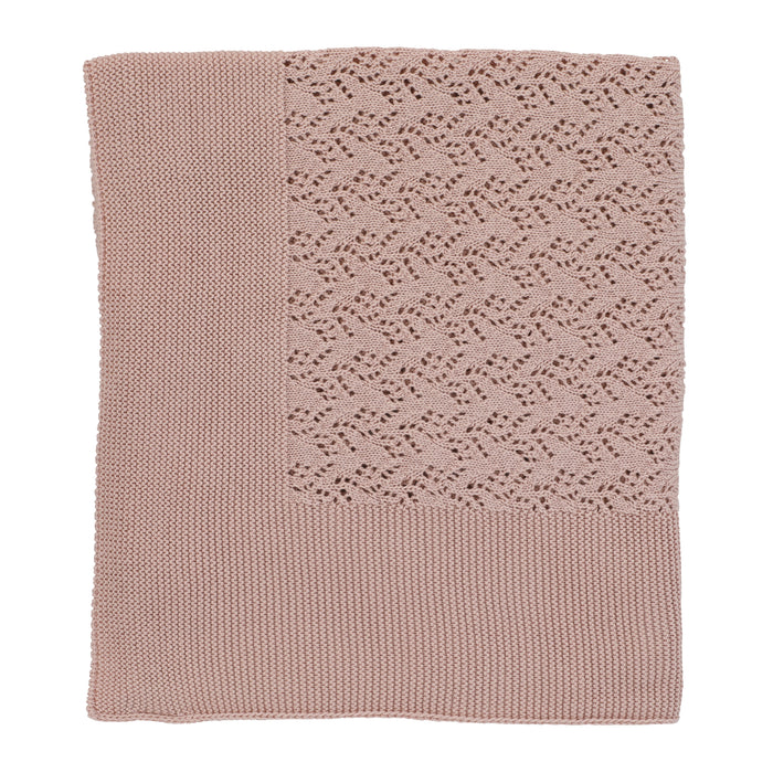 Carmina Knit Pointelle Blanket